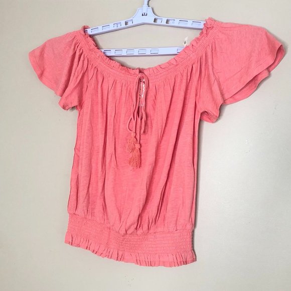 SOLD OUT IN SIZE SMALL Free People FP Movement Pink Off Shoulder Top - Picture 13 of 16